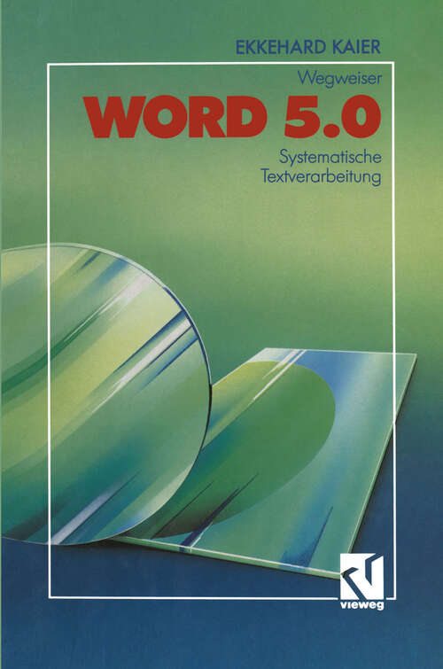 Book cover of Word 5.0-Wegweiser: Systematische Textverarbeitung (1990)