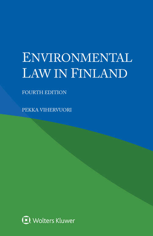 Book cover of Environmental Law in Finland (4)
