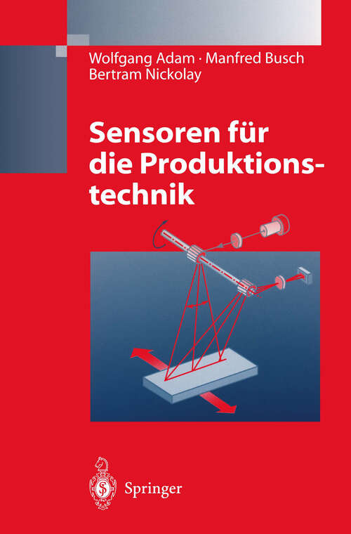 Book cover of Sensoren für die Produktionstechnik (1997)
