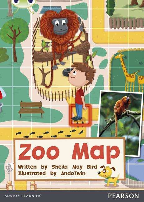 Book cover of Bug Club NF Green A Zoo Map (PDF)