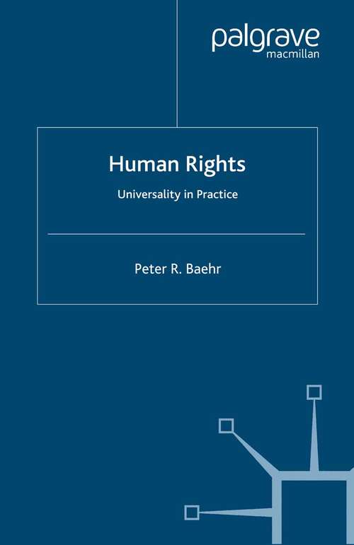Book cover of Human Rights: Universality in Practice (1999)
