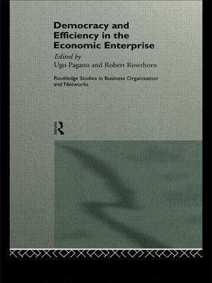 Book cover of Democracy and Efficiency in the Economic Enterprise