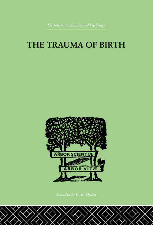 Book cover of The Trauma Of Birth