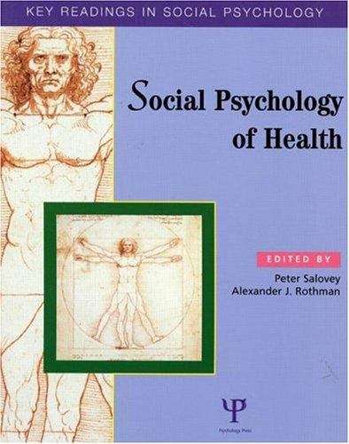 Book cover of Social Psychology of Health: Key Readings (PDF)