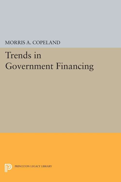 Book cover of Trends in Government Financing