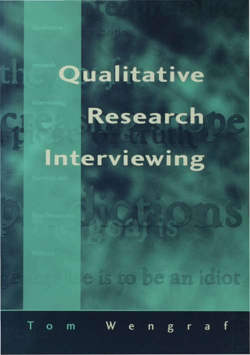 Book cover of Qualitative Research Interviewing: Biographic Narrative and Semi-Structured Methods (PDF)