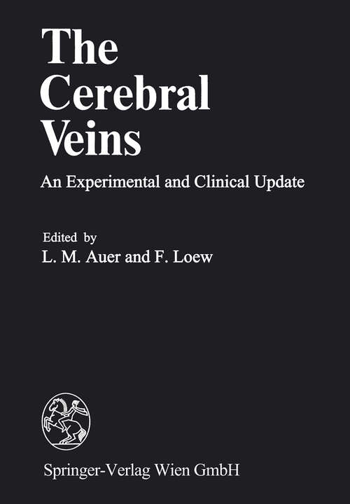 Book cover of The Cerebral Veins: An Experimental and Clinical Update (1983)