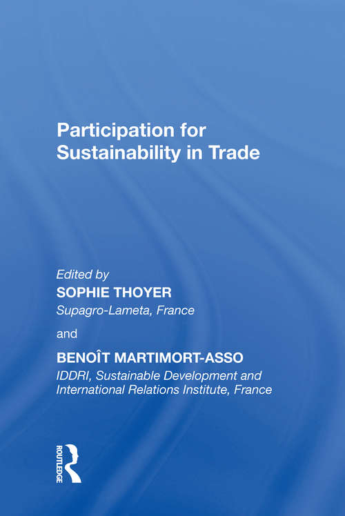 Book cover of Participation for Sustainability in Trade