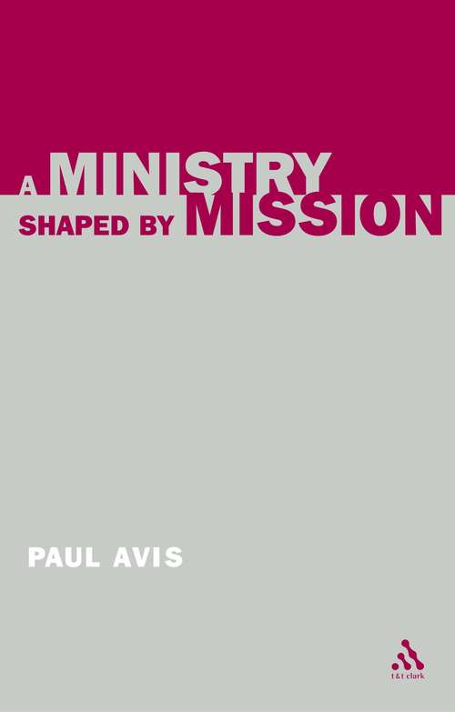 Book cover of A Ministry Shaped by Mission