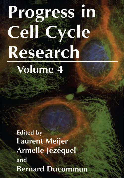 Book cover of Progress in Cell Cycle Research: Volume 4 (2000) (Progress in Cell Cycle Research)