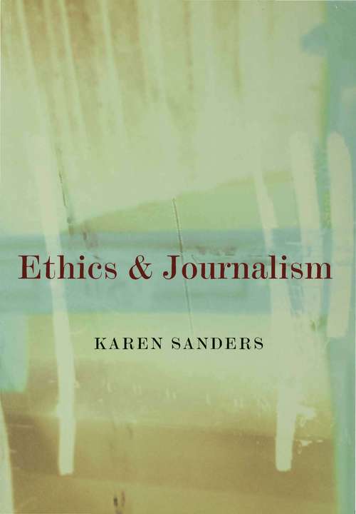 Book cover of Ethics and Journalism (PDF)