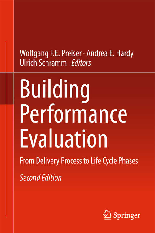 Book cover of Building Performance Evaluation: From Delivery Process to Life Cycle Phases