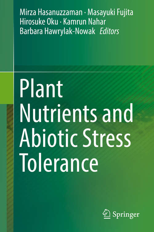 Book cover of Plant Nutrients and Abiotic Stress Tolerance