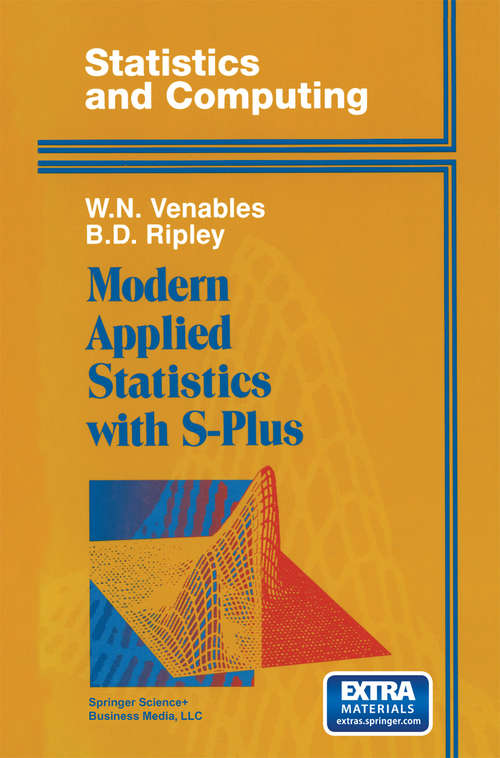 Book cover of Modern Applied Statistics with S-Plus (1994) (Statistics and Computing)