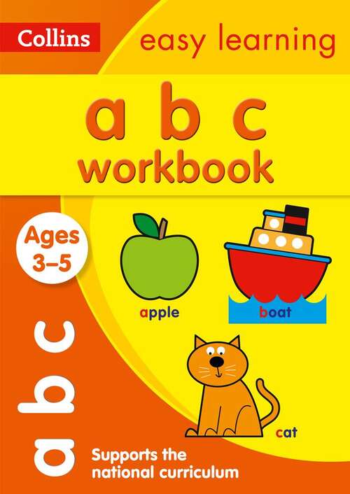 Book cover of Abc Workbook Ages 3-5: Ideal For Home Learning (collins Easy Learning Preschool) (PDF) (Collins Easy Learning Preschool Ser.)