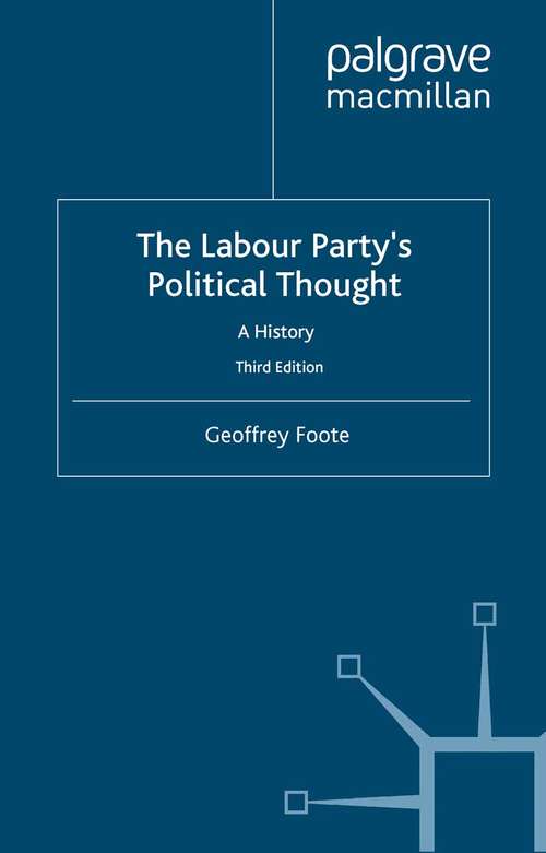 Book cover of The Labour Party's Political Thought: A History (3rd ed. 1997)