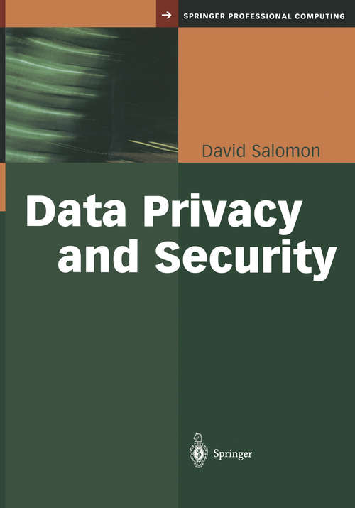 Book cover of Data Privacy and Security (2003)