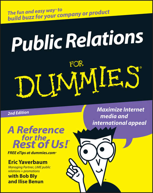 Book cover of Public Relations For Dummies (2)