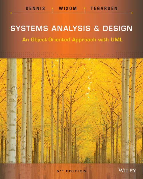Book cover of Systems Analysis and Design: An Object-Oriented Approach with UML