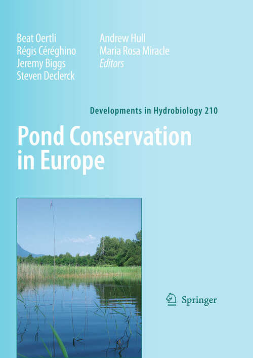 Book cover of Pond Conservation in Europe (2010) (Developments in Hydrobiology #210)