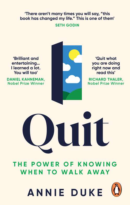 Book cover of Quit: The Power of Knowing When to Walk Away