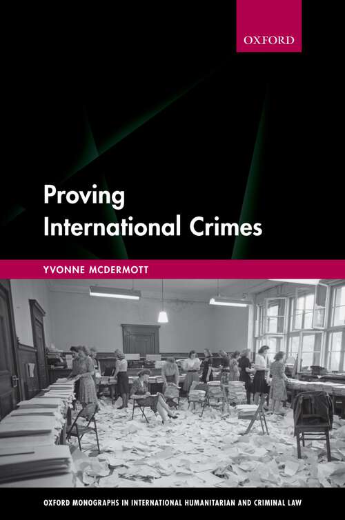 Book cover of Proving International Crimes