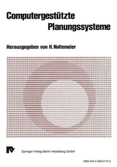 Book cover of Computergestützte Planungssysteme (1976)