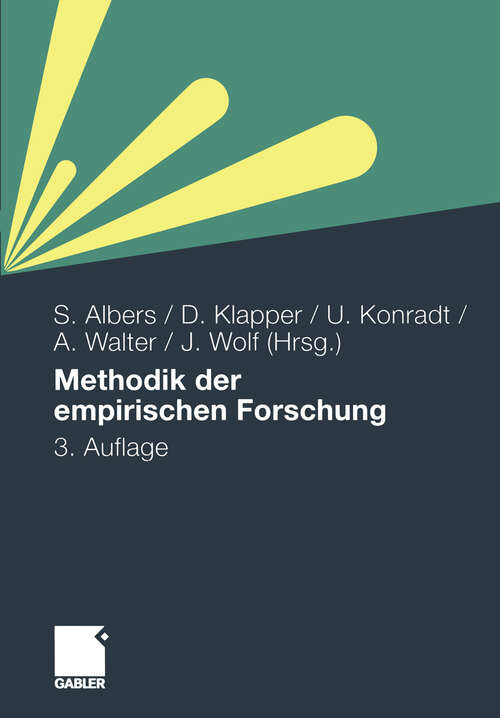 Book cover of Methodik der empirischen Forschung (3., erw. Aufl. 2009)