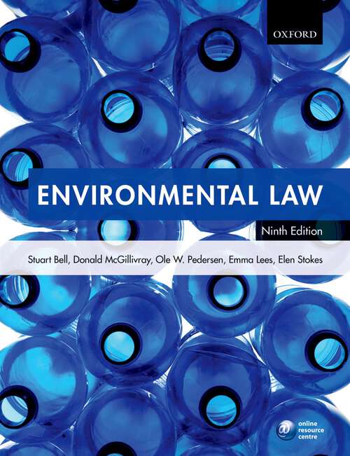 Book cover of Environmental Law (9)