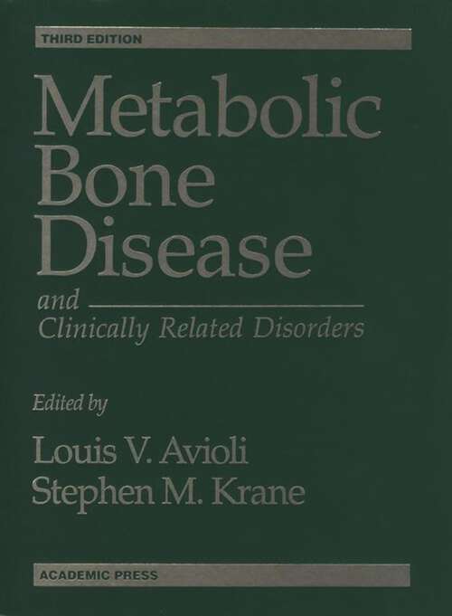 Book cover of Metabolic Bone Disease and Clinically Related Disorders (3)