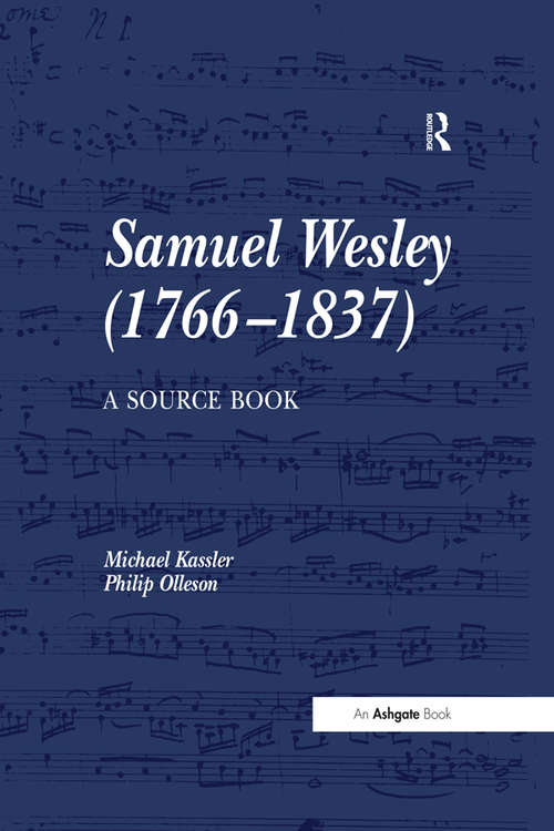 Book cover of Samuel Wesley (1766-1837): A Source Book