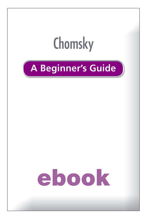 Book cover of Chomsky A Beginner's Guide (ABEG)