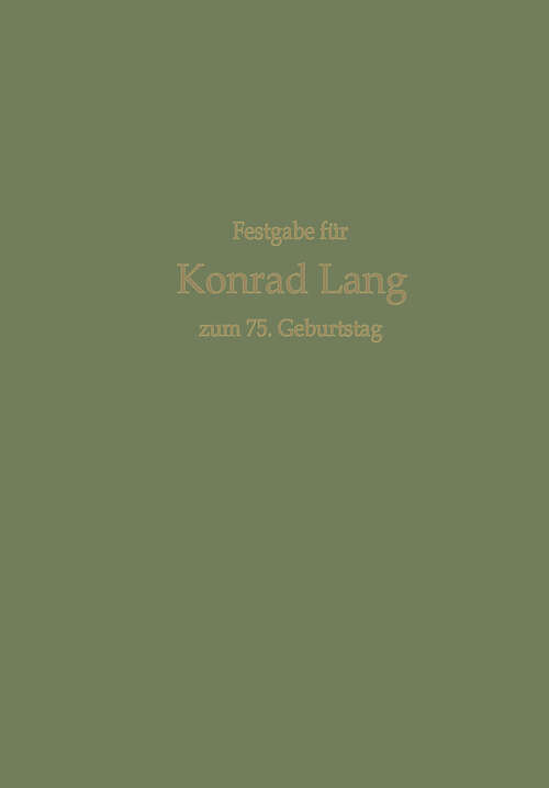 Book cover of Aktuelle Ernährungswissenschaftliche Probleme: Festgabe für Konrad Lang zum 75. Geburtstag (1973) (Zeitschrift für Erziehungswissenschaft - Sonderheft)