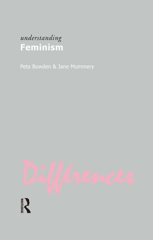 Book cover of Understanding Feminism (Understanding Movements In Modern Thought Ser.)