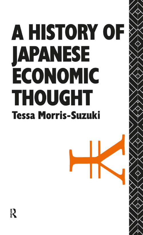 Book cover of History of Japanese Economic Thought (Nissan Institute/Routledge Japanese Studies)