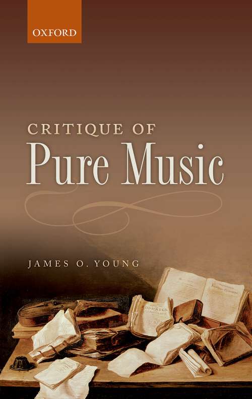 Book cover of Critique Of Pure Music