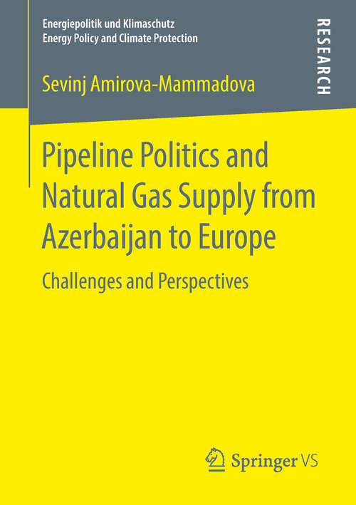 Book cover of Pipeline Politics and Natural Gas Supply from Azerbaijan to Europe: Challenges and Perspectives (1st ed. 2018) (Energiepolitik und Klimaschutz. Energy Policy and Climate Protection)