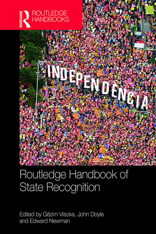 Book cover of Routledge Handbook of State Recognition