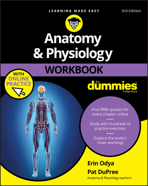 Book cover of Anatomy & Physiology Workbook For Dummies with Online Practice (3)