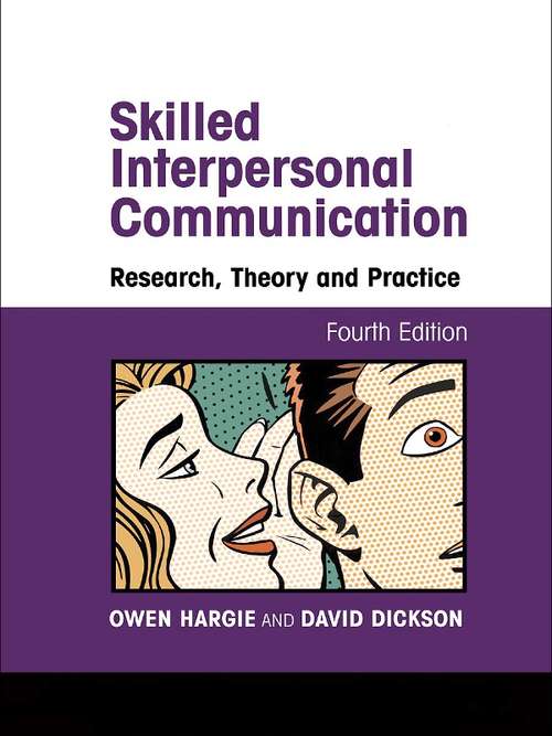 Book cover of Skilled Interpersonal Communication (PDF)