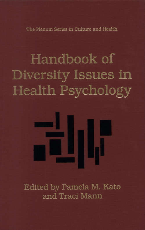 Book cover of Handbook of Diversity Issues in Health Psychology (1996) (The Plenum Series in Culture and Health)