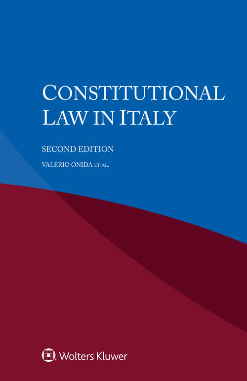 Book cover of Constitutional Law in Italy (2)