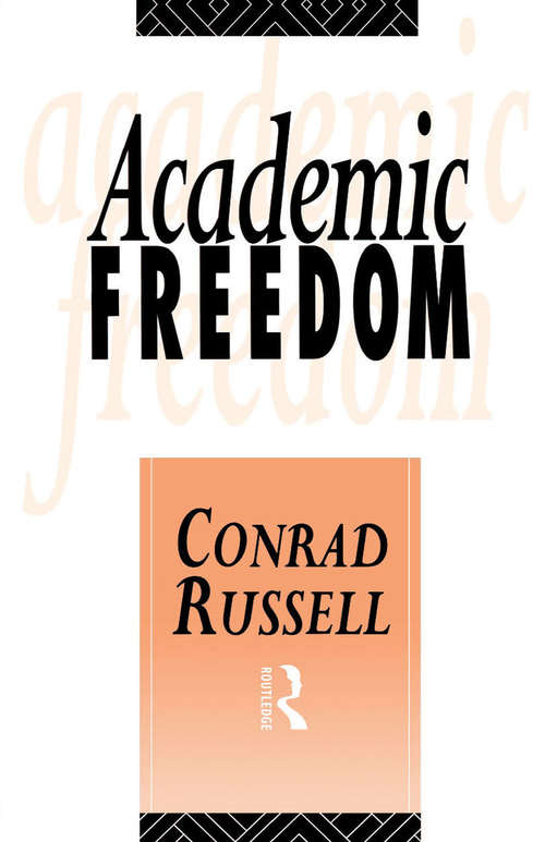 Book cover of Academic Freedom