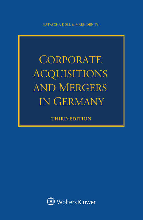 Book cover of Corporate Acquisitions and Mergers in Germany (3)