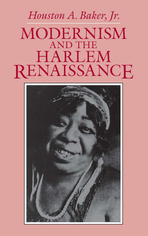 Book cover of Modernism and the Harlem Renaissance