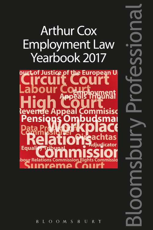 Book cover of Arthur Cox Employment Law Yearbook 2017