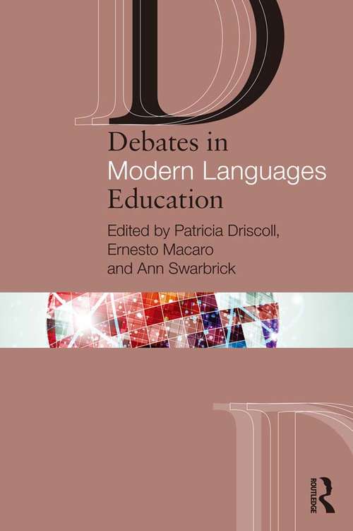 Book cover of Debates in Modern Languages Education