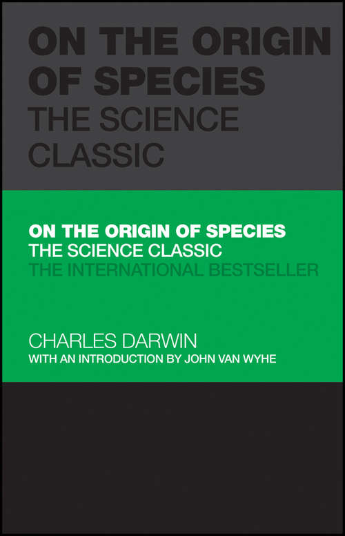 Book cover of On the Origin of Species: The Science Classic (Capstone Classics)