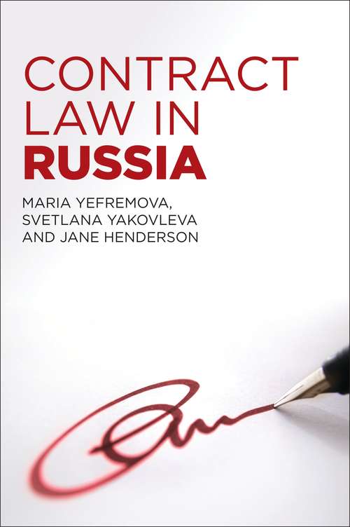 Book cover of Contract Law in Russia