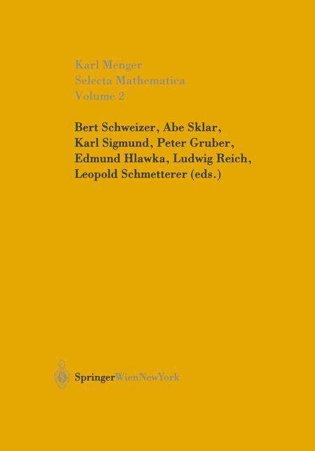 Book cover of Selecta Mathematica II: Volume 2 (2003)